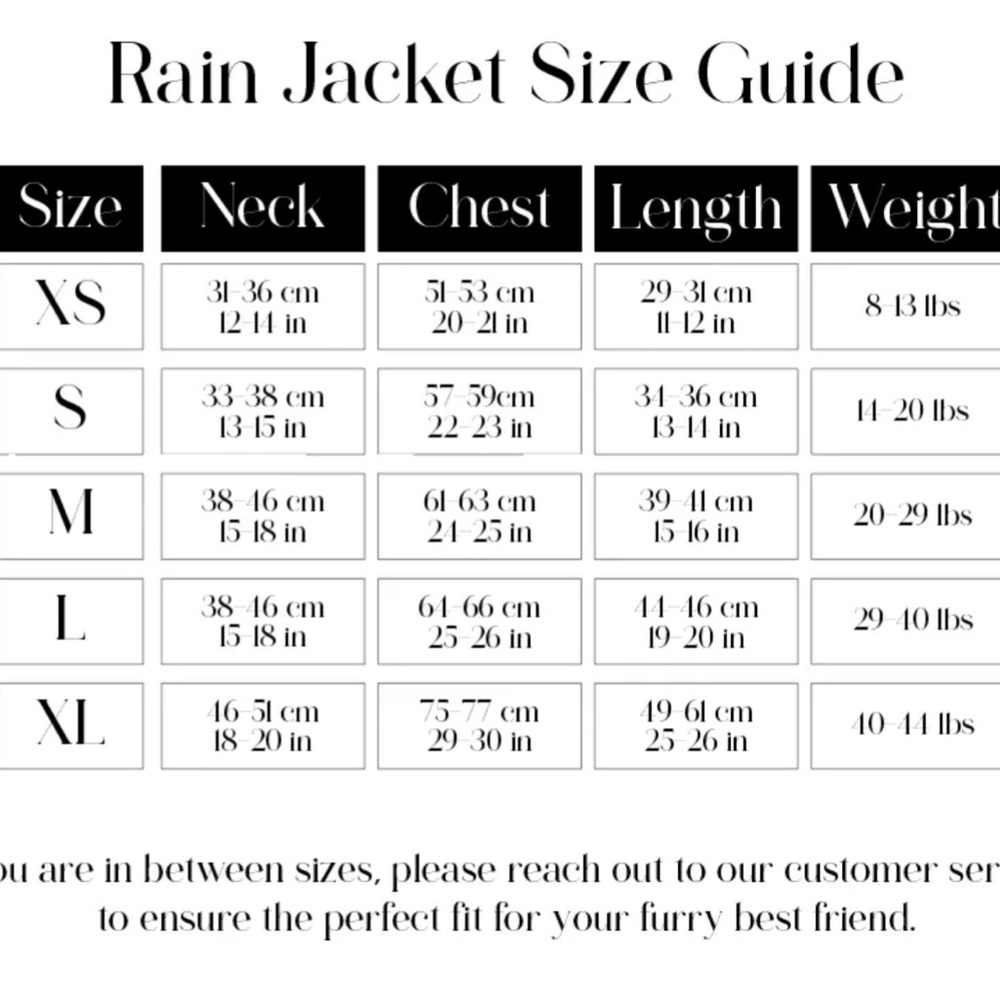 NWT Stella & Oscar set Rain Jacket, collar, and leash. Comes with dust bag